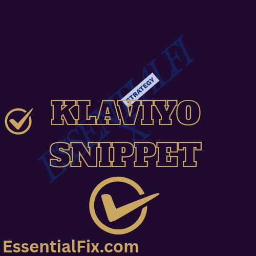 KLAVIYO SNIPPET